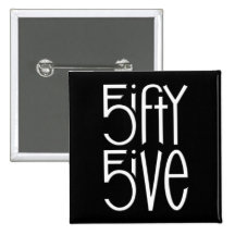 5ifty 5ive white Button