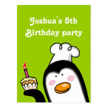 5th birthday party personalised invitations post card