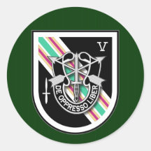 5th SFG-A 6 TFD Round Sticker
