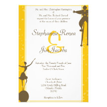 5x7 Wedding Invitation Whimsical Carnival Fair
