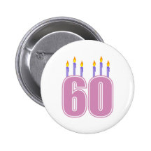 60 Birthday Candles (Pink / Purple)
