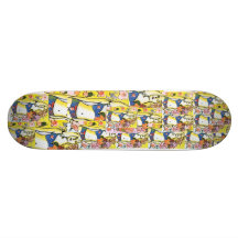 60s Peter Max style flower girly Skateboards
