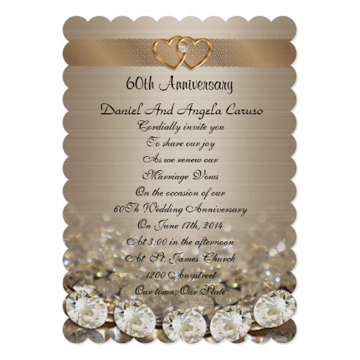 Ideas for 60th wedding anniversary invitations