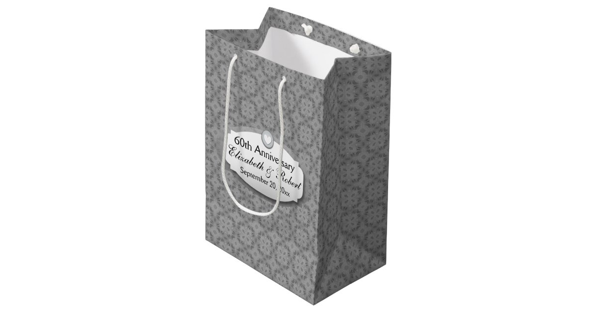 ... Anniversary Wedding Anniversary Diamond A30 Medium Gift Bag Zazzle