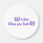 60th Birthday Fridge Magnets