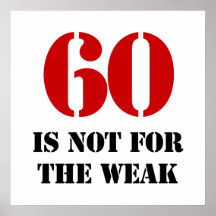 60th Birthday Gag Gift Print