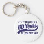 60th Birthday Keychain