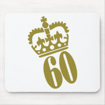 60th Birthday - Number – Sixty Mouse Pads