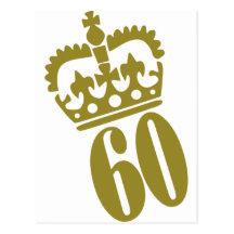 60th Birthday - Number – Sixty Post Cards