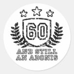 60th Birthday Round Sticker