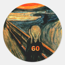60th Birthday Round Stickers