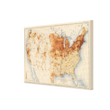 61 Density foreign born Gallery Wrapped Canvas