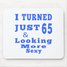 65 birthday designs mousepads