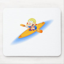 65_girl_paddler mouse pads