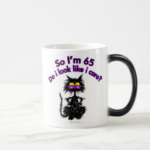 65th Birthday Cat Gifts Mug