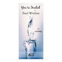 65th Birthday Party Personalised Invitation