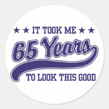 65th Birthday Stickers