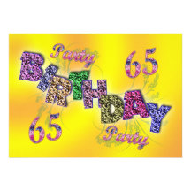 65th party invitation