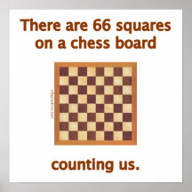66 Chess Squares Print