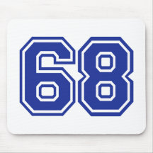 68 - number mouse pads
