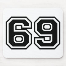 69 Sixty-Nine Sixty Nine Pop Fashion Icon Mousepad