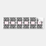 6 Hershey's Miniature Label Hot Pink Black Damask Bumper Stickers