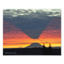 #6 Mount Rainier and its Shadow Photo Print