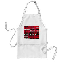 6.Red and Black Plaid Fearless Fierce Aprons