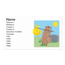 6 Week Vacation Time Business Cards