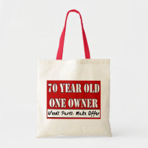 70 Year Old, One Owner - Needs Parts, Make Offer Canvas Bag