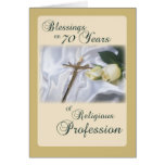 70 Years of Religious Profession for Nun Anniversa Greeting Cards