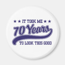 70th Birthday Magnets