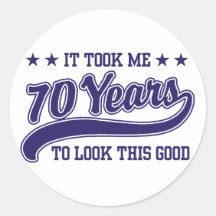 70th Birthday Sticker