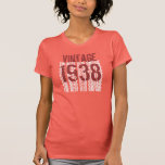 75th Birthday Gift 1938 Vintage Light Soft Pastels Tee Shirt