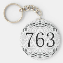763 Area Code Key Chain