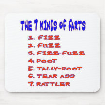 7 KINDS OF FARTS MOUSE PADS