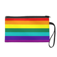7 Stripes Rainbow Pride Flag Wristlet