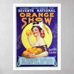 7th National Orange Show 1917 Poster