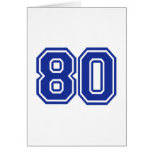 80 - eighty card