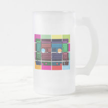 80's Cassette Colour Blocks Coffee Mugs