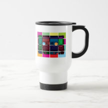 80's Cassette Colour Blocks Coffee Mugs