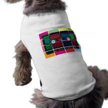 80's Cassette Colour Blocks Dog T-shirt