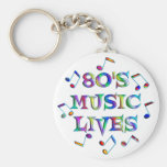 80s Music Lives Keychain