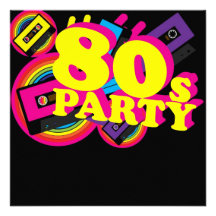 80s Party Announcements