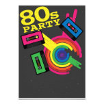 80s party custom invites