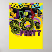 80s Party Posters