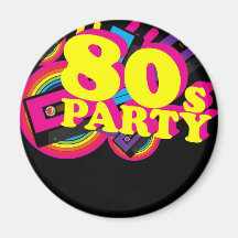 80s Party Refrigerator Magnet
