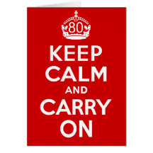 80th Birthday Greeting Card