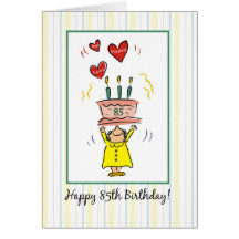 85th Birthday Card for a Woman, Humour