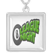 8 Ball League Night Necklaces